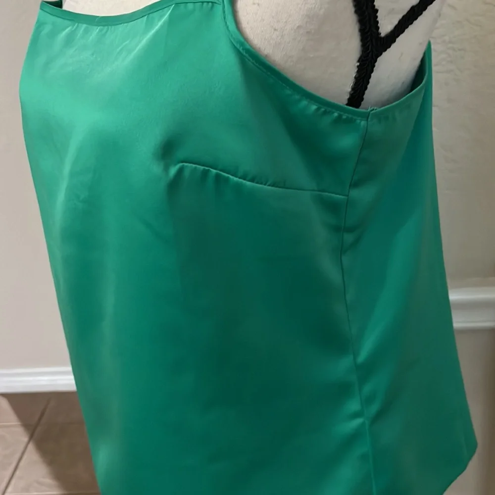 NWT J. Crew silky green (bright patina) cami top Size S